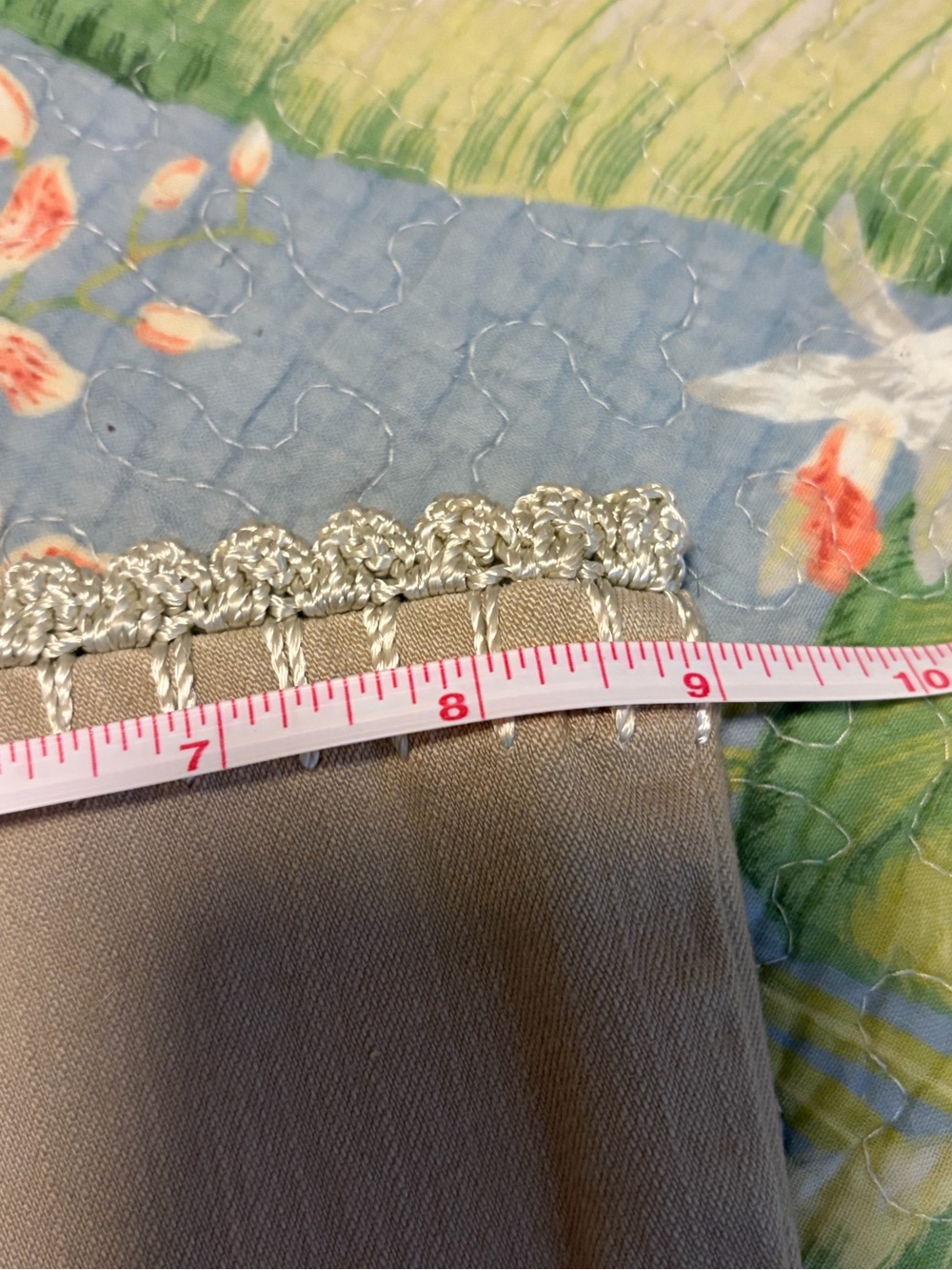 Vintage Crest Tan Embroidered Flare Pants - Picture 14 of 14
